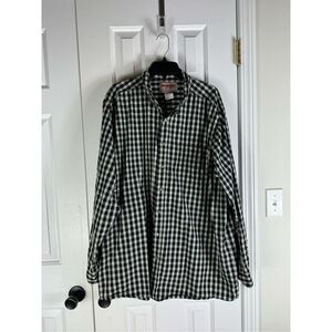 Wrangler Mens Button Up Plaid Shirt Size 2XLT